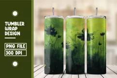 Field Flowers Painting Tumbler Wrap Design Product Image 1