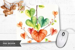 Heart Branch Wreath Mouse Pad PNG Design Product Image 1