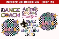 Mardi Gras Sublimation PNG Product Image 1