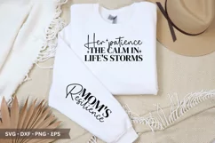 Her Patience the Calm SVG - Mother's Day Sleeve T shirt Product Image 1