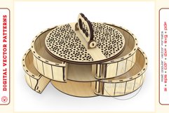 Box Organizer v29 - laser cut file - Glowforge ready SVG Product Image 1