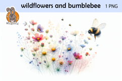 wildflowers, bumblebee Product Image 1