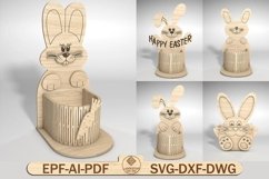 Easter Bunny Egg Holder Ornament Svg Product Image 1