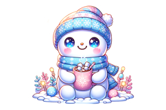 Snow Men Clipart- PNG File Product Image 1