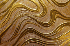 Golden textured surface with wavy patterns &amp; metallic sheen Product Image 1