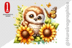 Cute Owl Clipart - PNG File Product Image 1