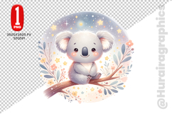 Cute Koala Clipart - PNG File Product Image 2