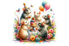 Cute Rat Clipart - PNG File Product Image 2