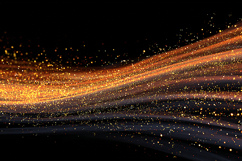 Glowing orange particles on a dark background Product Image 1