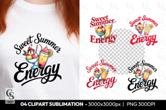 Sweet Summer Energy Clipart Sublimation PNG Product Image 1