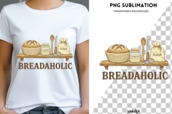Breadaholic PNG, sourdough baking design Product Image 1