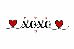 Xoxo Valentine SVG Design | Valentine's Day SVG PNG Product Image 2