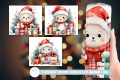 Cute Christmas Tumbler Sublimation Design Product Image 1