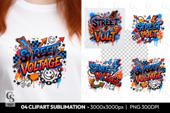 Street Voltage Graffiti Sublimation PNG Product Image 1