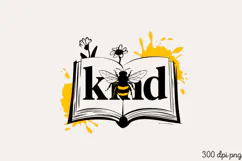 Kind Book Design PNG, Sunflower Sublimation PNG Product Image 2