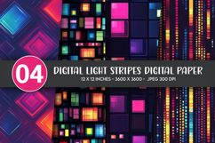 Digital Light Stripes Digital Paper Product Image 1
