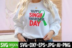 Happy Single Awareness Day SVG Cut File,Love Retro SVG Product Image 2