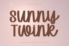 Sunny Twink - Handwritten Script Font Product Image 1