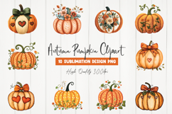 Autumn Pumpkin Clipart Product Image 2