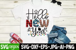 Hello New Year Sublimation PNG , Hello New Year Sublimation Product Image 2