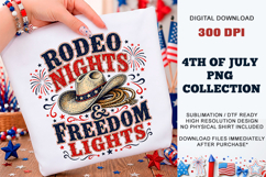 Rodeo Nights &amp; Freedom Lights PNG | Sublimation DTF Product Image 2