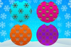 Stand for a car with snowflakes |8 sublimation designs,PNG Product Image 2