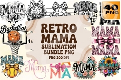 Retro Mama PNG Sublimation Bundle 40 Product Image 1