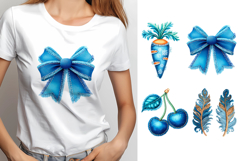 Denim Patchwork Sublimation Bundle. Denim Patchwork T-Shirt Product Image 2