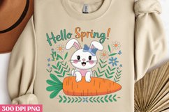 Hello Spring PNG, Hello Spring Sublimation PNG Product Image 1