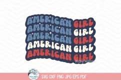 American Girl SVG | 4th of July Celebration Art Product Image 2