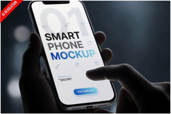 Smartphone Dark Bokeh Mockup Product Image 1