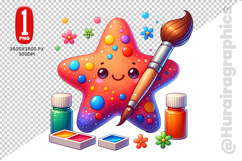 Star Fish Clipart- PNG File Product Image 1