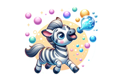 Cute Zebra Clipart - PNG File Product Image 2