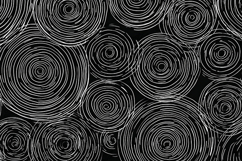 Black and White Spiral Line Pattern Abstract Background Product Image 1