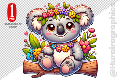 Cute Koala Clipart - PNG File Product Image 2
