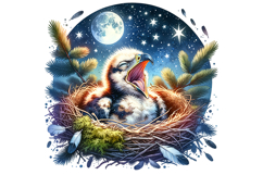 Cute Eagle Clipart - PNG File Product Image 2
