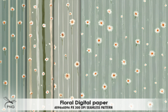 Floral digital paper, background clipart Product Image 1