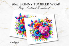 Best Mom Ever Tumbler Wrap PNG, 20oz Mom Sublimation Design Product Image 2