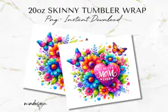 Best Mom Ever Tumbler Wrap PNG, 20oz Mom Sublimation Design Product Image 2