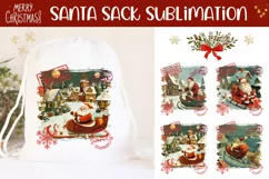Cartoon Santa Claus Santa Sack, Christmas Gift Bag Designs Product Image 1