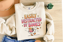 Easily Distracted by Books Svg | Svg Cut File | Shirt Svg Product Image 2