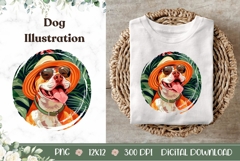 Summer Staffordshire Terrier Dog Sublimation Product Image 1