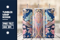 Old Fashioned Flower Tumbler Wrap Design Product Image 1