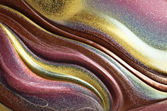 A vibrant abstract artwork featuring swirling metallic color Product Image 1