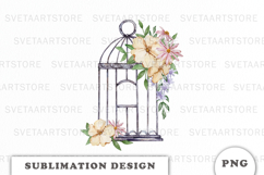 Watercolor Garden sublimation PNG Product Image 1