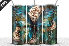 Butterfly 20 oz Tumbler Design|Butterfly Flower Tumbler Wrap Product Image 1