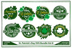 St. Patrick&#039;s Day SVG Bundle, Lucky Shamrock Svg Product Image 1