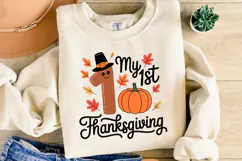 My 1st Thanksgiving Svg | Thanksgiving Svg | Shirt Svg Product Image 2