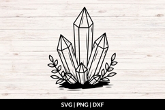 Hand Drawn Crystals SVG - Halloween Decor Product Image 1