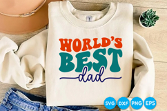 Worlds Best Dad Fathers Day Svg Design, Dad SVG Product Image 2